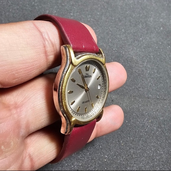 Vintage Time America Ladies Quartz Watch Silver/gold Tone Date Just Working - Picture 6 of 9
